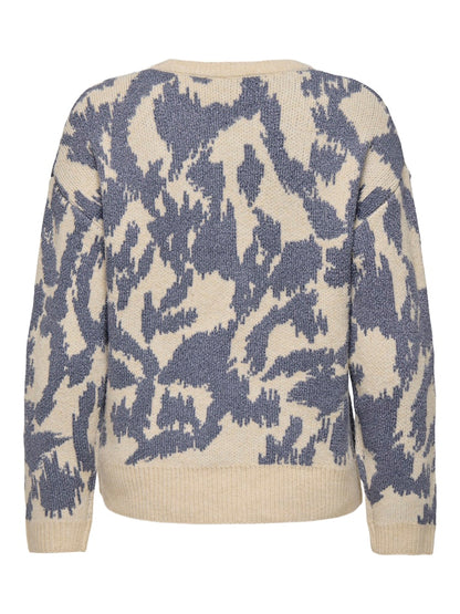 Maglia girocollo fantasia