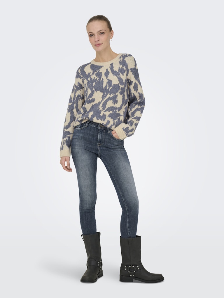 Maglia girocollo fantasia