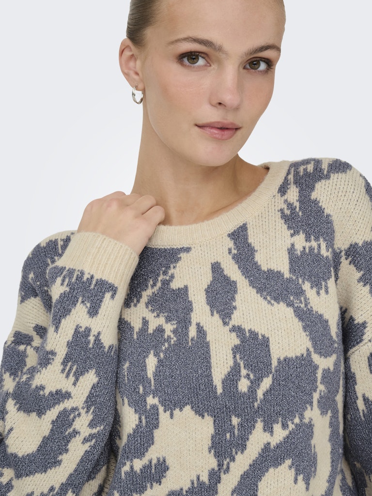 Maglia girocollo fantasia