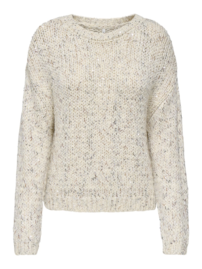 Maglia girocollo filato paillettes