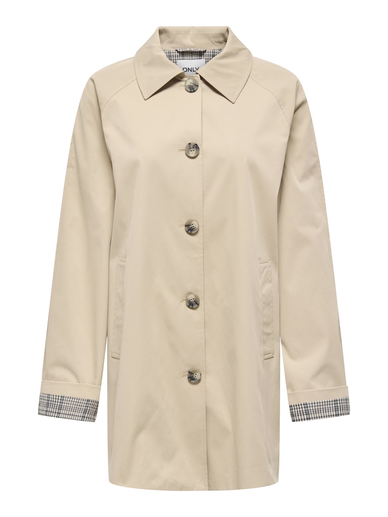 Trench dritto monopetto