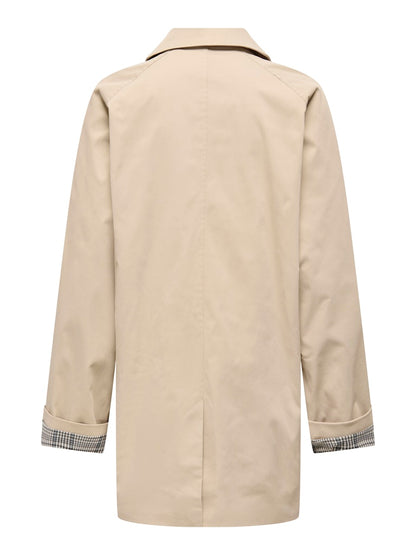 Trench dritto monopetto