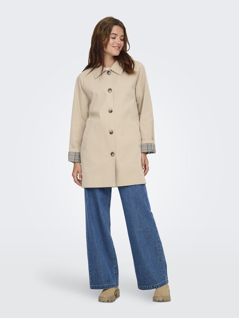 Trench dritto monopetto