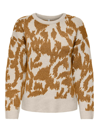 Maglia girocollo fantasia