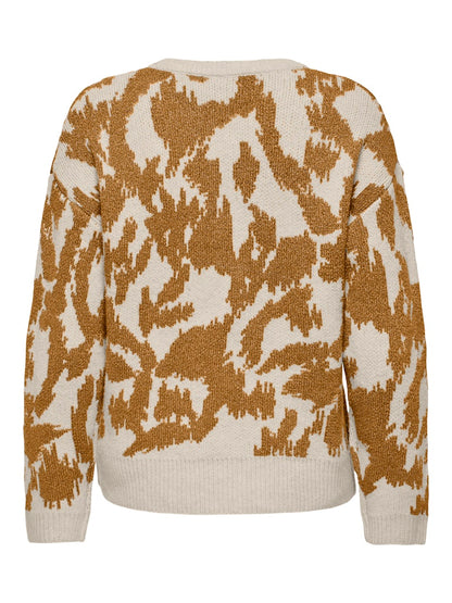 Maglia girocollo fantasia