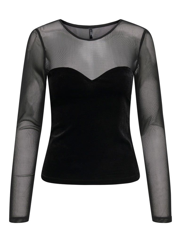 T-shirt tulle velluto