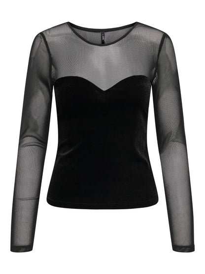 T-shirt tulle velluto