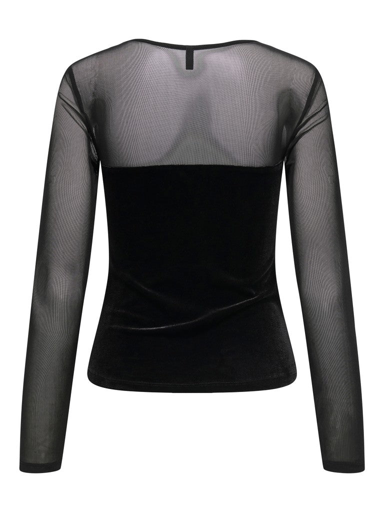T-shirt tulle velluto