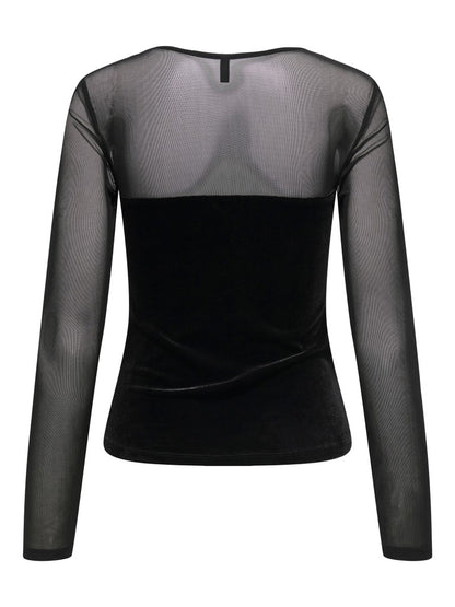 T-shirt tulle velluto