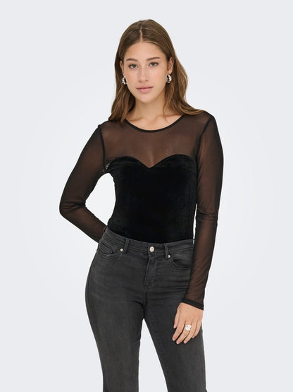 T-shirt tulle velluto