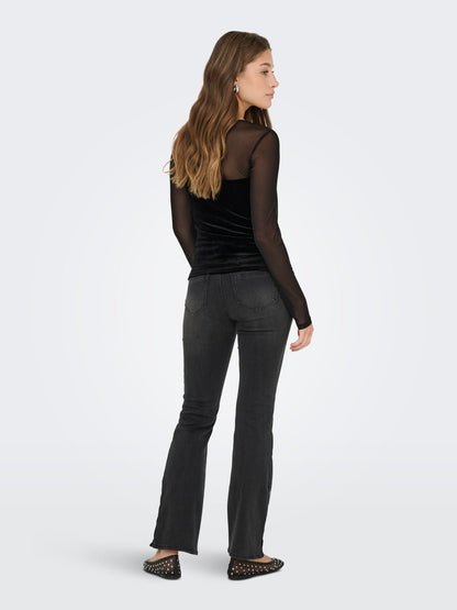 T-shirt tulle velluto
