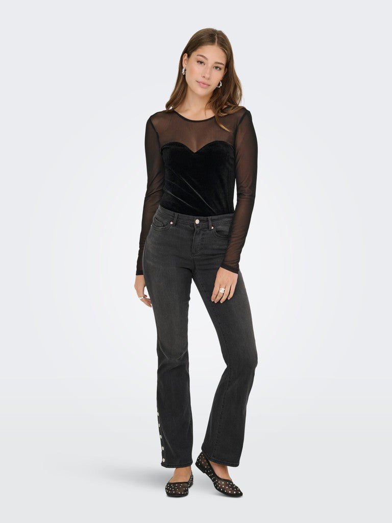 T-shirt tulle velluto