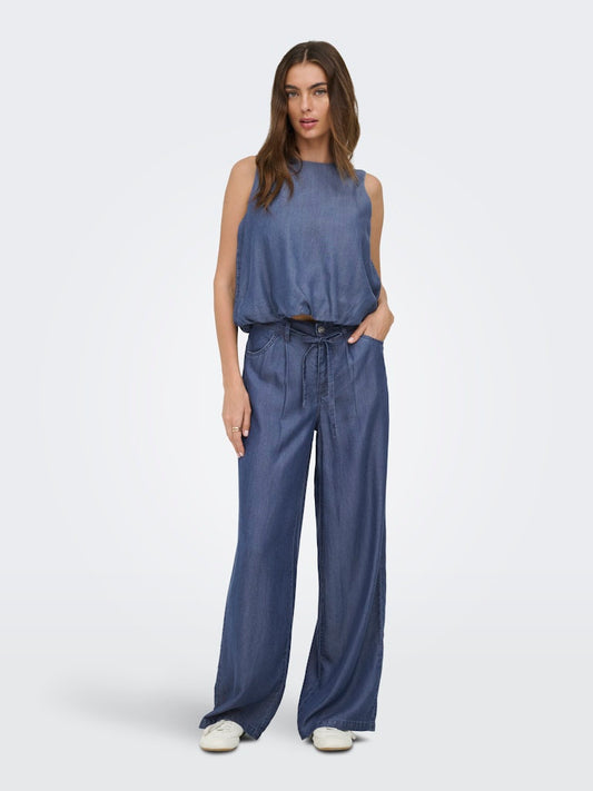 Pantaloni tencel cinturina