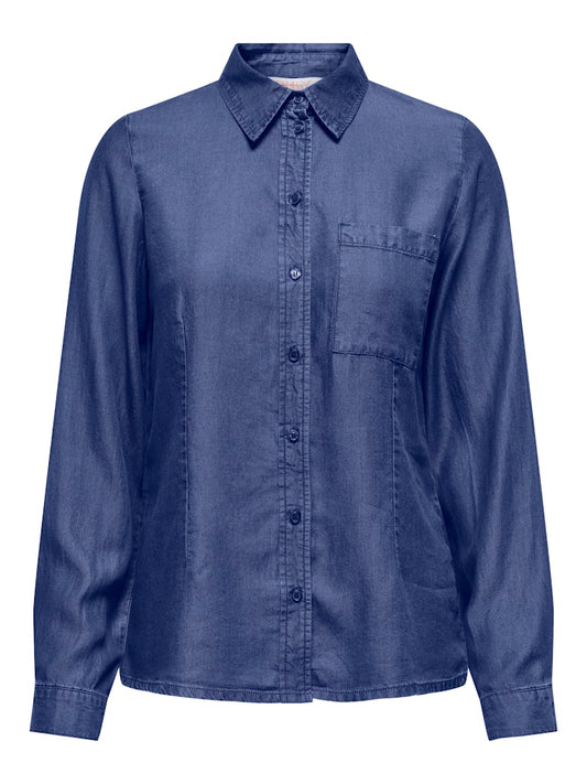 Camicia tencel effetto denim