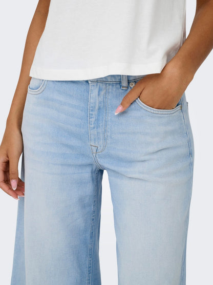 Jeans wide leg chiaro