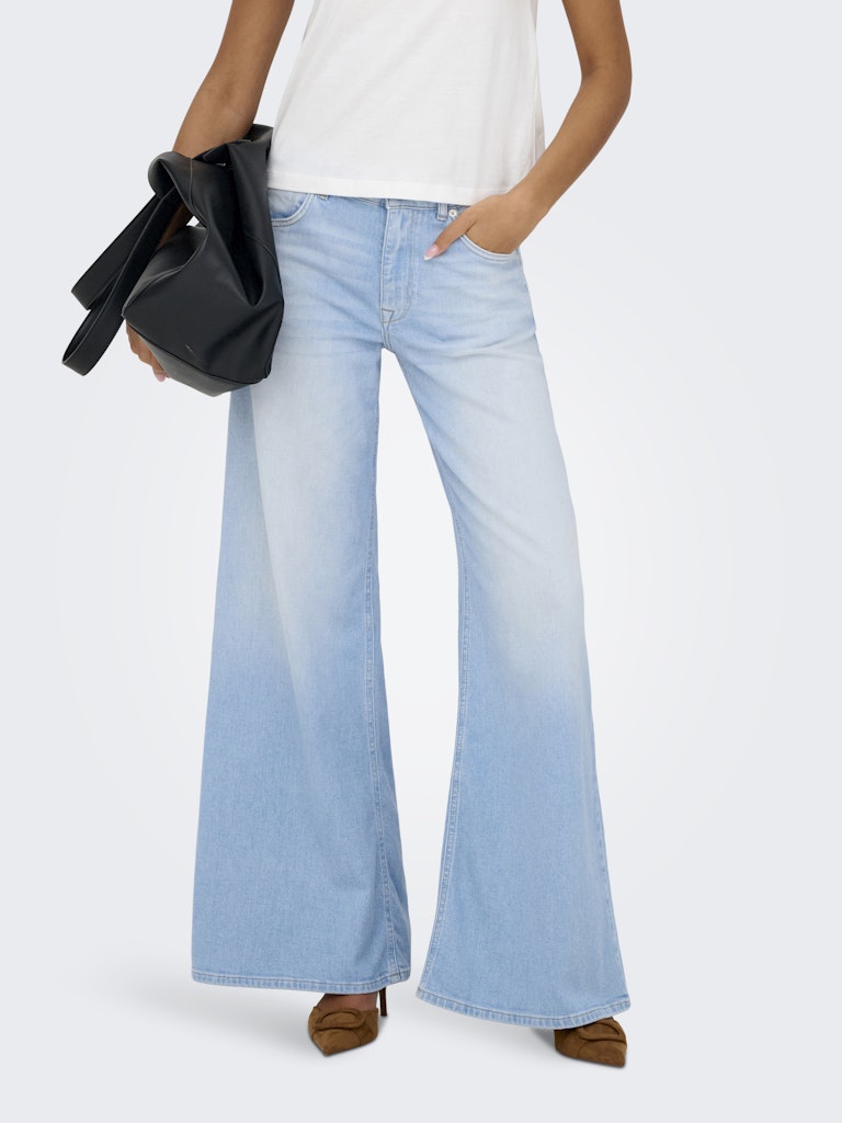 Jeans wide leg chiaro