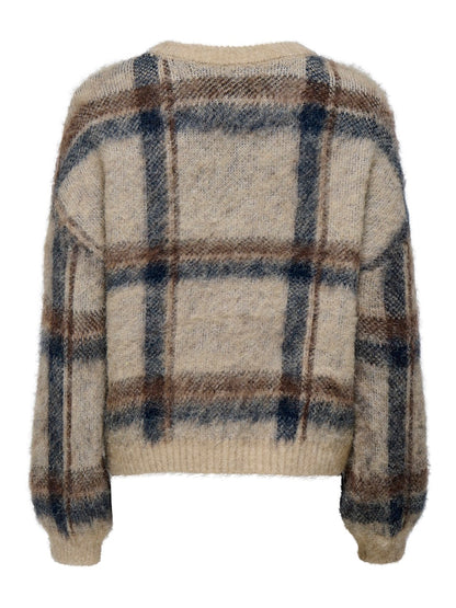 Maglia girocollo check