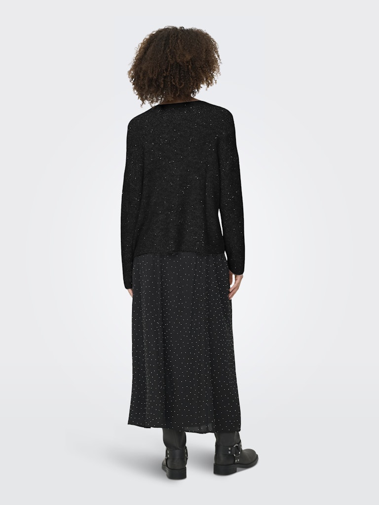 Maglia scollo V paillettes