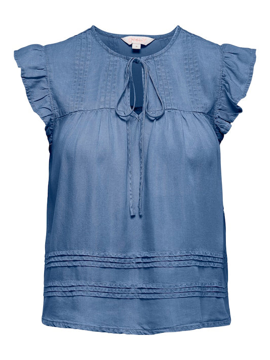 Camicia denim maniche aletta