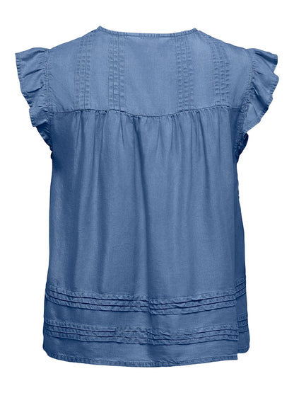 Camicia denim maniche aletta