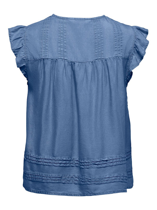 Camicia denim maniche aletta