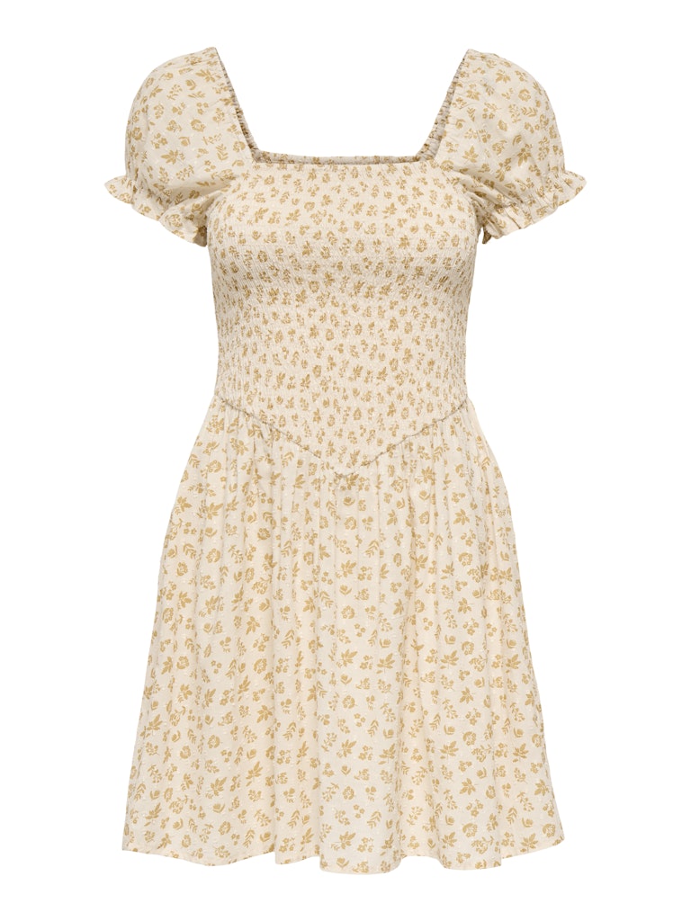 Abito fantasia top punto smock