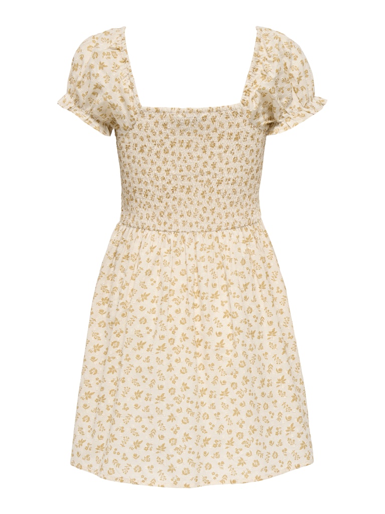 Abito fantasia top punto smock