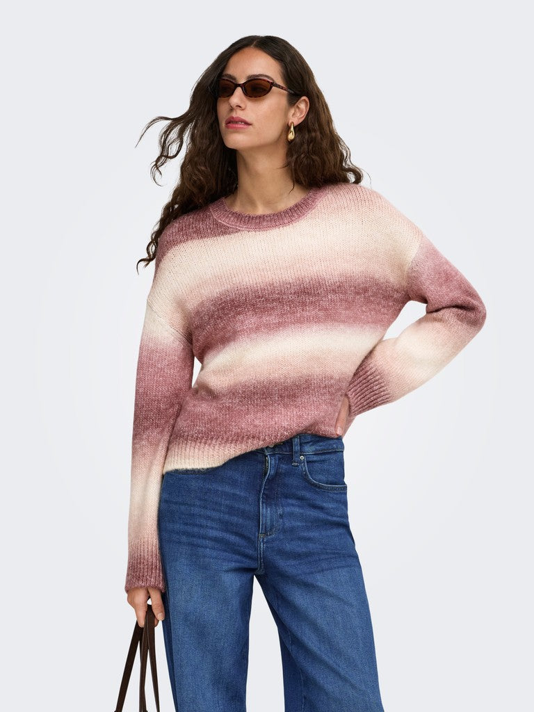 Maglia sfumata girocollo