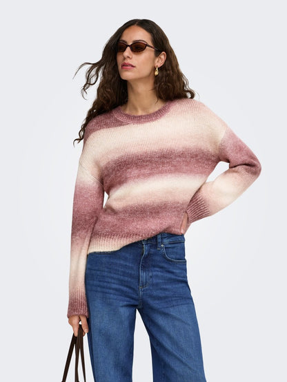 Maglia sfumata girocollo