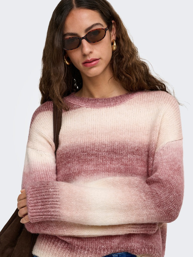 Maglia sfumata girocollo