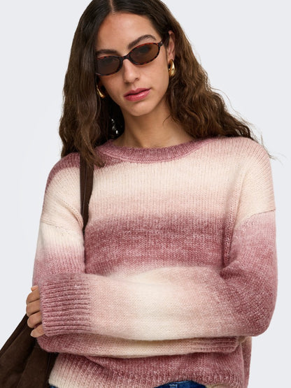 Maglia sfumata girocollo