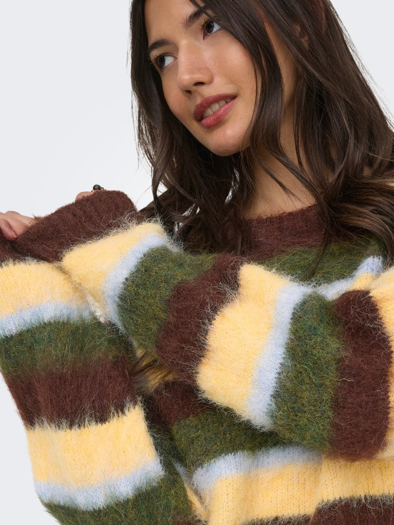 Maglia girocollo righe