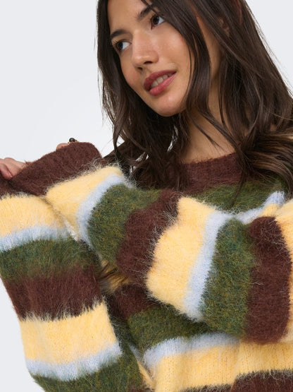 Maglia girocollo righe