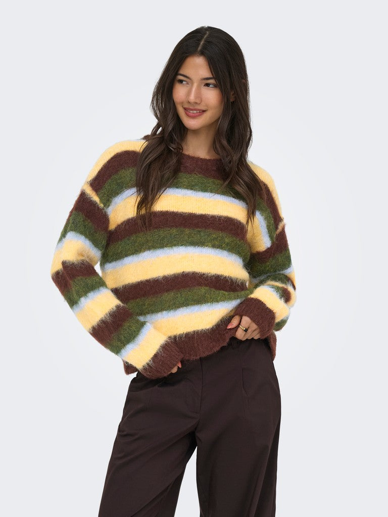 Maglia girocollo righe