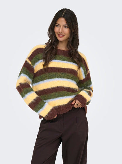 Maglia girocollo righe