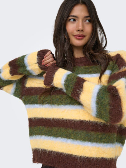 Maglia girocollo righe