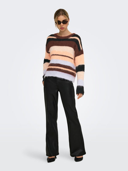 Maglia girocollo righe