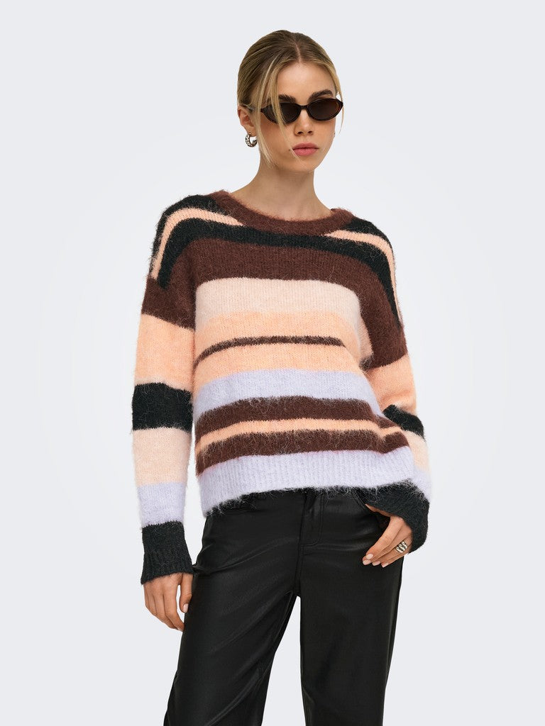 Maglia girocollo righe
