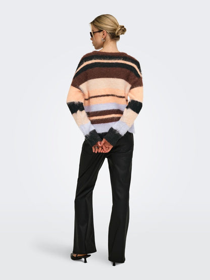 Maglia girocollo righe