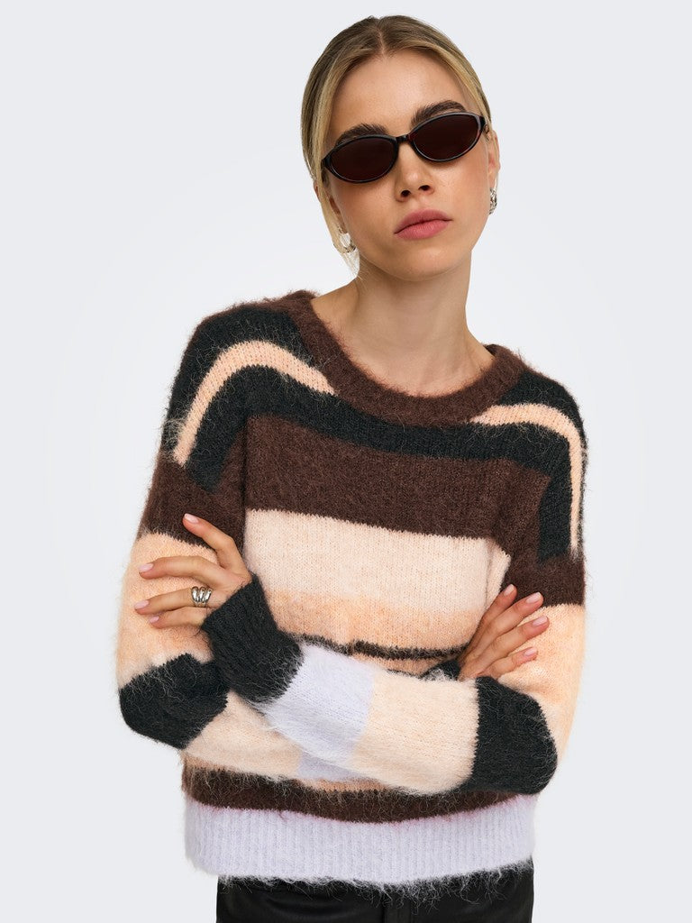 Maglia girocollo righe