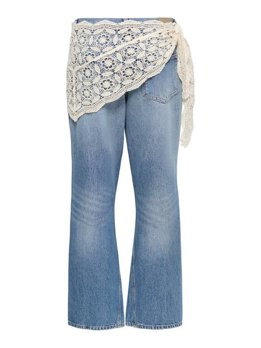 Jeans fascia pizzo