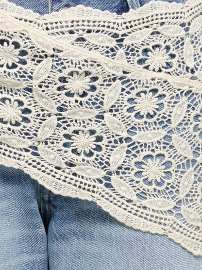Jeans fascia pizzo