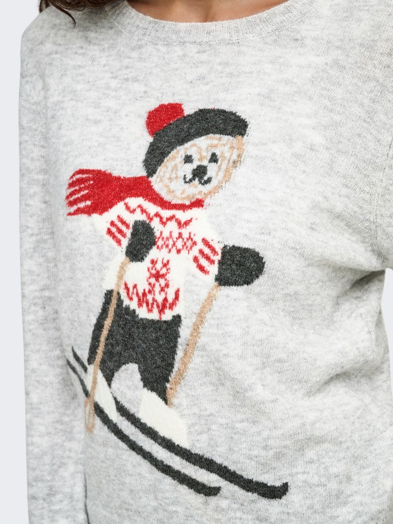 Maglia orsetto jaquard