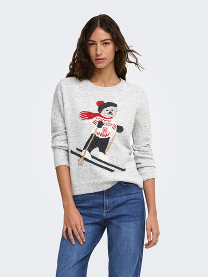 Maglia orsetto jaquard
