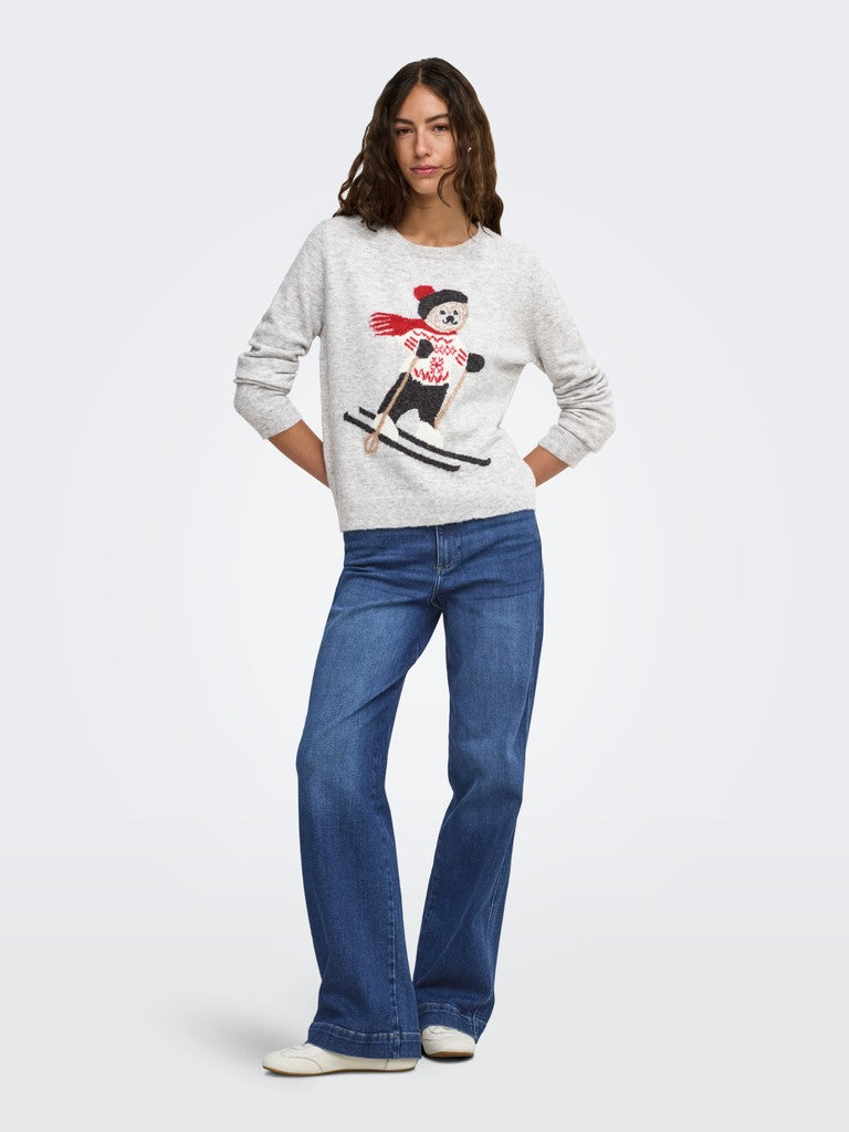 Maglia orsetto jaquard