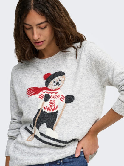 Maglia orsetto jaquard