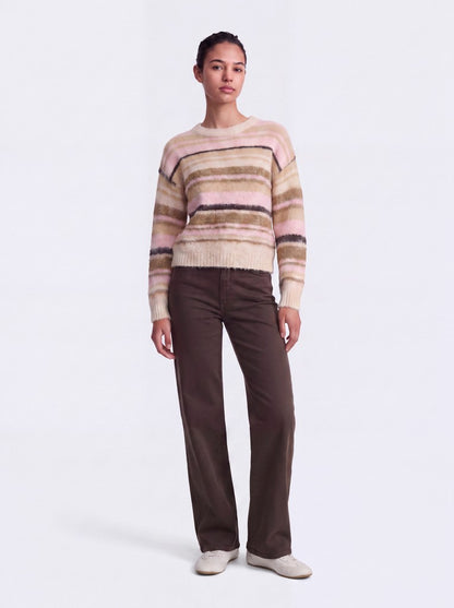 Maglia girocollo righe