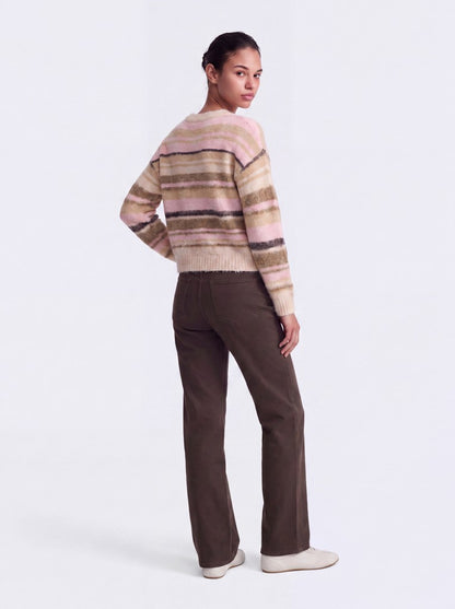 Maglia girocollo righe