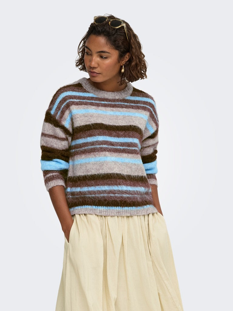 Maglia girocollo righe