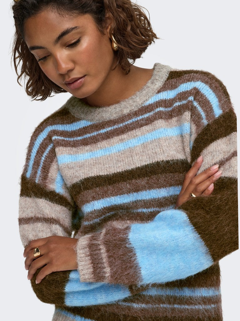 Maglia girocollo righe